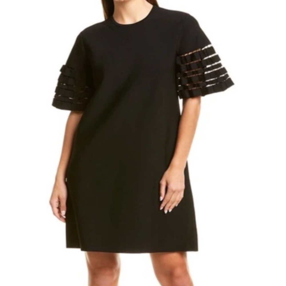 LELA ROSE Pleated Sleeve Shift Dress - Picture 8 of 8
